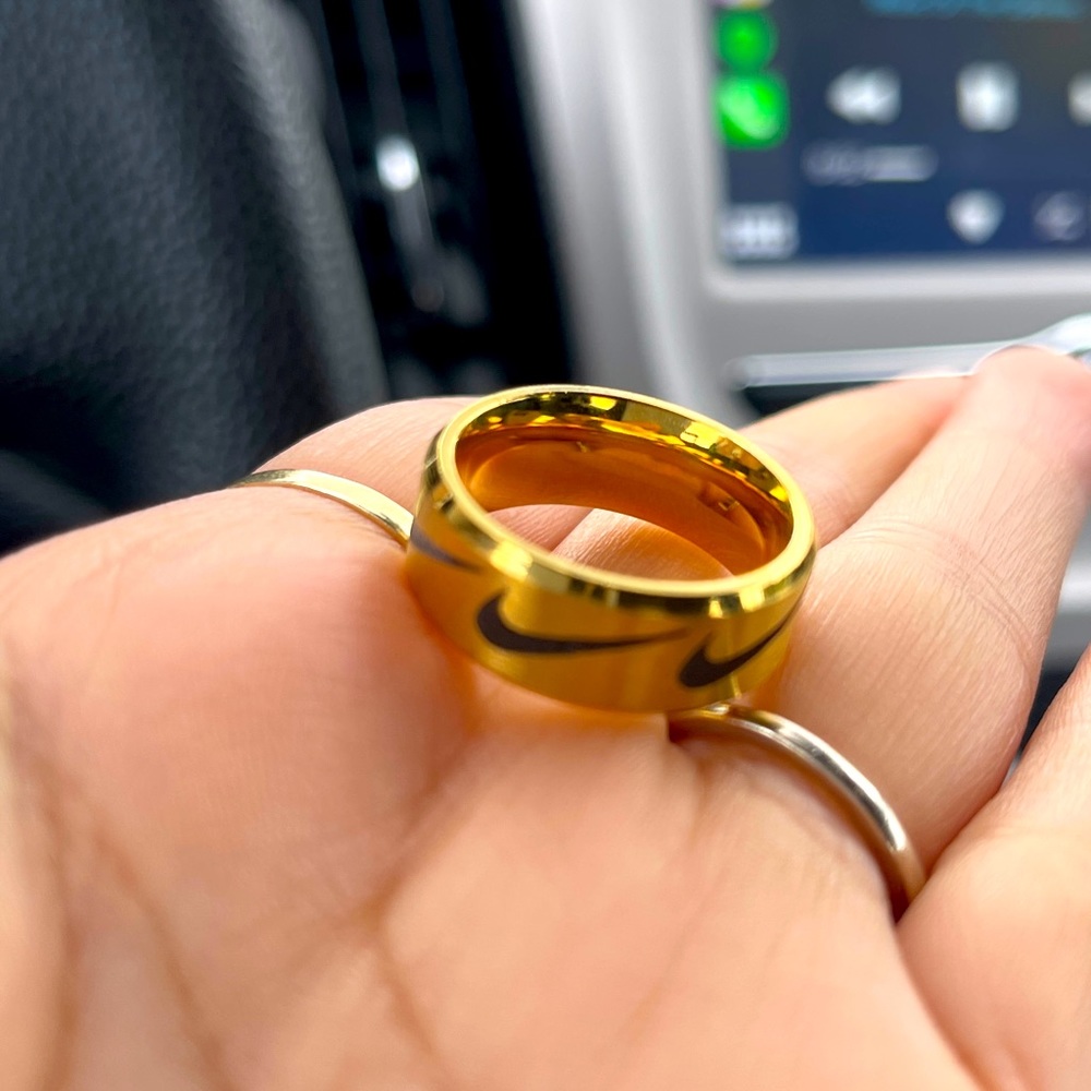 Gold Nike Ring